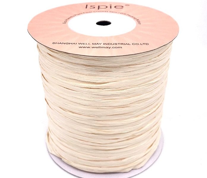 Рафия ISPIE 250 м, цвет 7490506-105F Ivory айвори