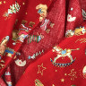 Ткань поплин 50*85 см Новогодние игрушки на красном