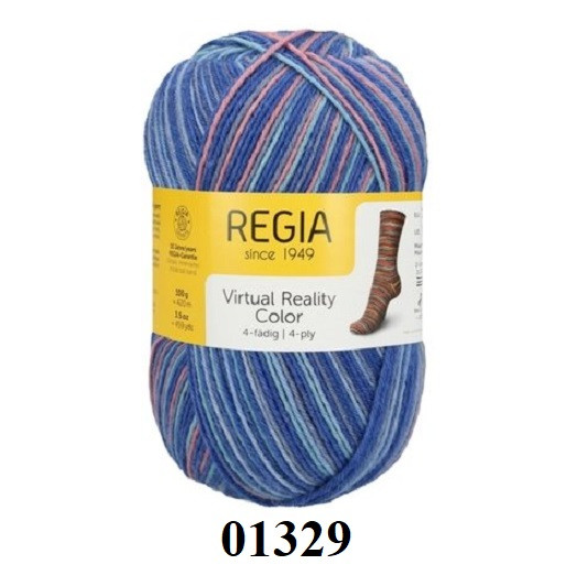 Пряжа носочная Virtual Reality Color Regia 01329 Пряжа носочная Virtual Reality Color Regia 01329