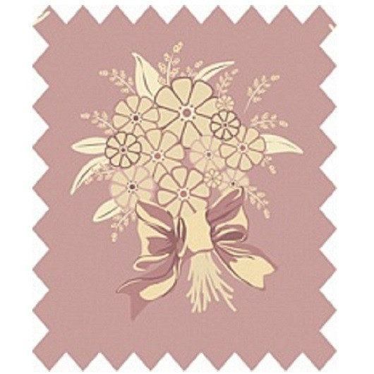 Ткань Gutermann Lizzy's Garden букеты на розовом Ткань Gutermann Lizzy's Garden букеты на розовом