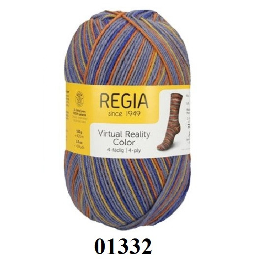 Пряжа носочная Virtual Reality Color Regia 01332 Пряжа носочная Virtual Reality Color Regia 01332