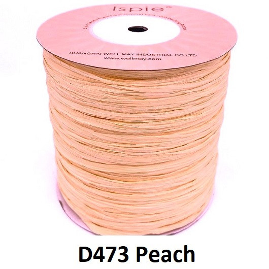 Рафия Испи 250 м, цвет D473 Peach персик Рафия Испи 250 м, цвет D473 Peach персик