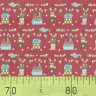 Ткань Gutermann Lizzy's Garden домики на красном   