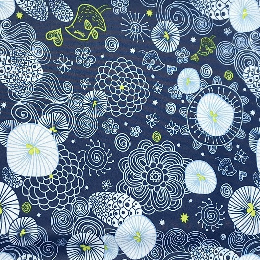 Ткань плащевая Dewspo Milky 148 см FANTASTIC DREAM blue рулон 100 м