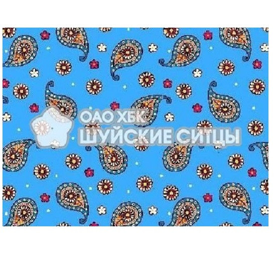 Ткань ситец Полина 80 см рулон 51,7 м Огурцы 93283