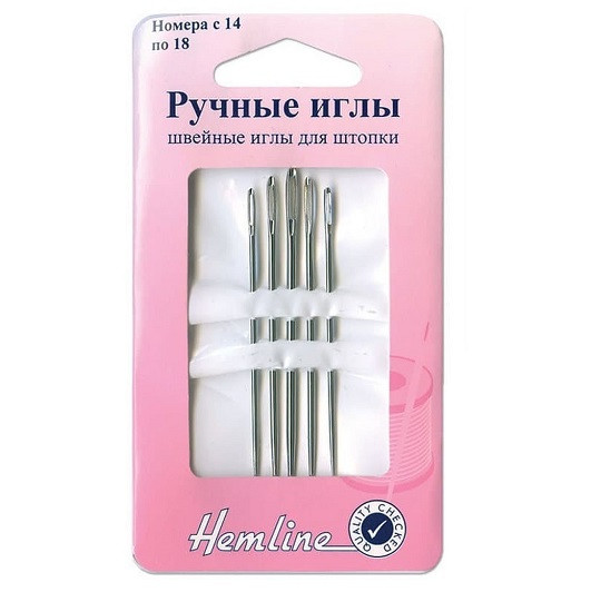 Иглы ручные для штопки №14-18 5 шт Hemline 204.1418 Иглы ручные для штопки №14-18 5 шт Hemline 204.1418