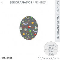 Термозаплатка тканевая Детская 10,5*7,5 см 8534-1