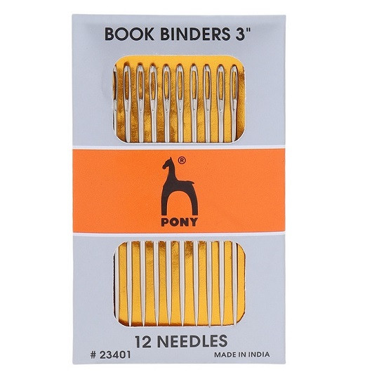 23401 Иглы ручные для переплетных работ Book Binders 3 12 шт PONY