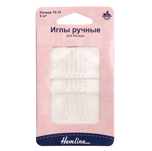 Иглы для вышивания бисером №10-15 6 шт HEMLINE 209.101/G002 Иглы для вышивания бисером №10-15 6 шт HEMLINE 209.101/G002