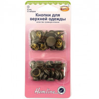 Кнопки для одежды 15 мм 12 пар Hemline 405R.A Кнопки для одежды 15 мм 12 пар Hemline 405R.A