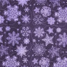 Ткань плащевая 145 см Дюспо 240Т Milky Снежинки фиолетовые Ткань плащевая 145 см Дюспо 240Т Milky Снежинки фиолетовые