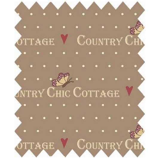 Ткань Gutermann Country Chic Cottage коричневый Ткань Gutermann Country Chic Cottage коричневый