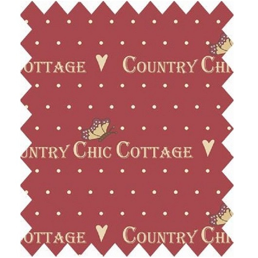 Ткань Gutermann Country Chic Cottage красный