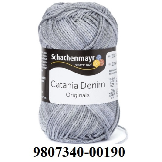 Пряжа Schachenmayr Catania Denim цвет 00190 Пряжа Schachenmayr Catania Denim цвет 00190