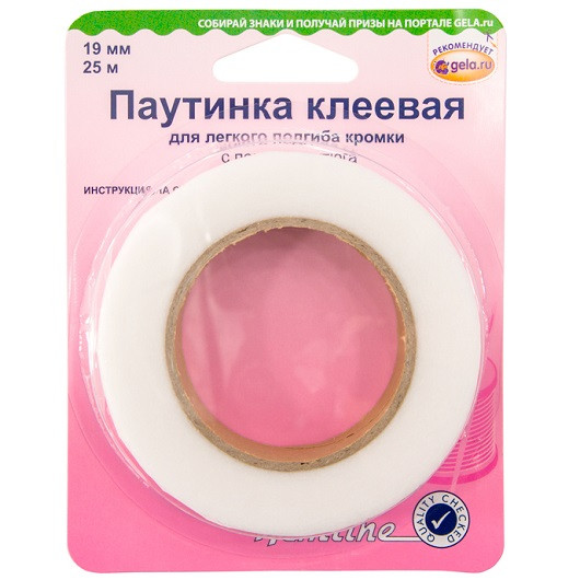 Паутинка клеевая 19 мм 25 м HEMLINE 781.25 Паутинка клеевая 19 мм 25 м HEMLINE 781.25