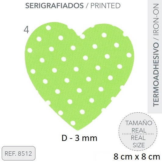 Термозаплатка тканевая Сердечко 8*8 см 8512-4 Термозаплатка тканевая Сердечко 8*8 см 8512-4