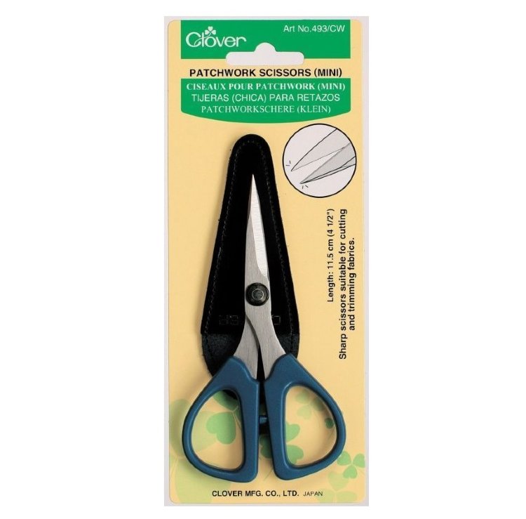 Ножницы для пэчворка мини CLOVER  493/CW 11,5 см 