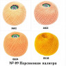 Пряжа Ирис набор 4 шт 25 г/150 м Персиковая палитра 