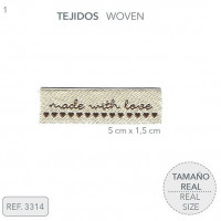 Термозаплатка тканевая Handmade 5*1,5 см 3314-1 Термозаплатка тканевая Handmade 5*1,5 см 3314-1